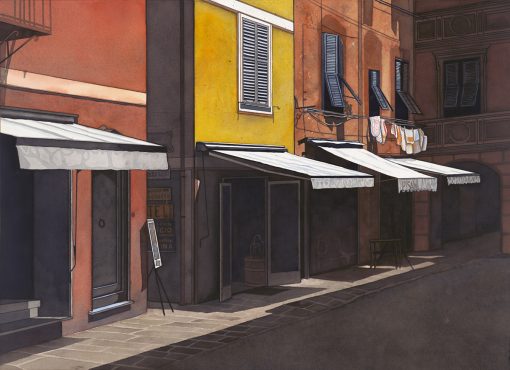 The Backstreet Of Portofino - Artwork by Shirley Kleppe